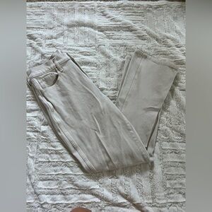 Banana Republic High Rise Crop Boot Beige Jeans Size 31 Long